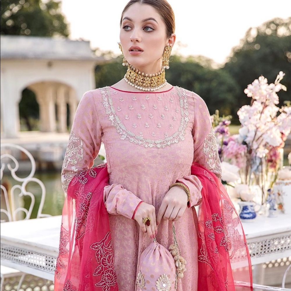 Faiza faizal original 3 piece jacquard outfit